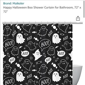Happy Halloween boo shower curtain waterproof 60x72